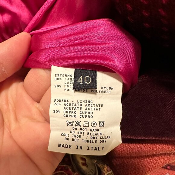 Etro Paisley Pattern Over Coat - Picture 5 of 6